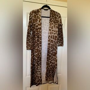 Animal Print Long Kimona NWOT 🌴